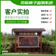 去公園吸氧，看看負氧離子在線監測儀！
